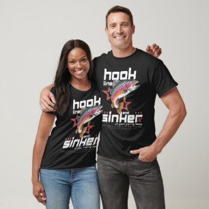 T-shirt Clignotante de ligne de crochet