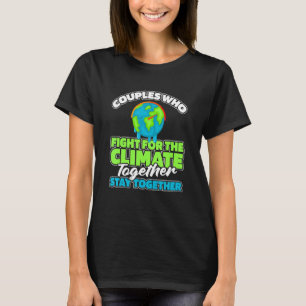 T-shirt Climat de Réchauffement climatique de couple écolo