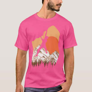 T-shirt Climat Rock Randonnée Randonnée Mountain Nature Ho
