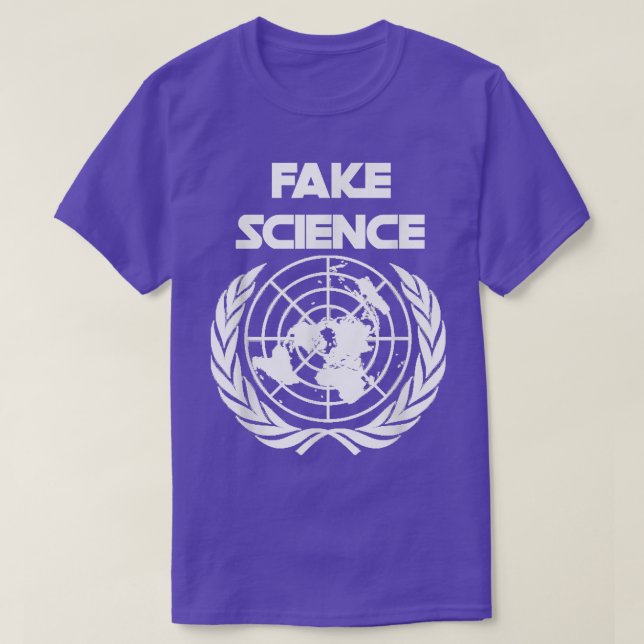 T-shirt Climate Change Fake Science UN Political Humor  (Design devant)