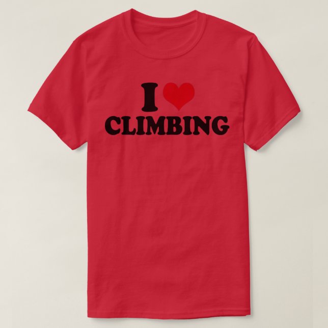 T-shirt Climber I Love Escalade (Design devant)