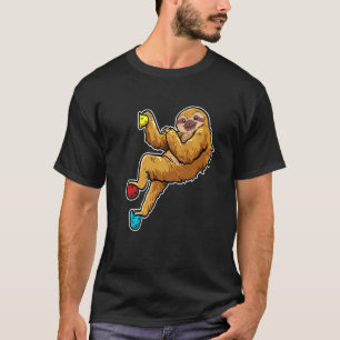 T-shirt Climber Rock Escalade Bouldering Sloth
