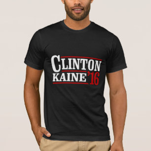 T-shirt Clinton Kaine 2016 - rétro signe --