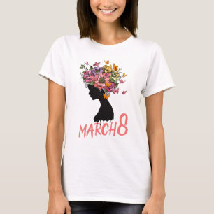 T-shirt Clip art de la Journée internationale de la femme,