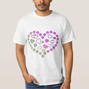 T-shirt Clip Art Dégradé Rose et Or