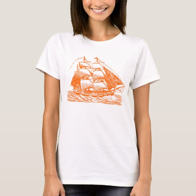 T-shirt Clipper - Orange (Devant)