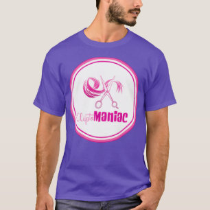 T-shirt CliptoMANIAC rose sur rose