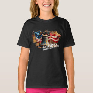T-shirt Cloche de la Liberté pour la célébration du 4 juil