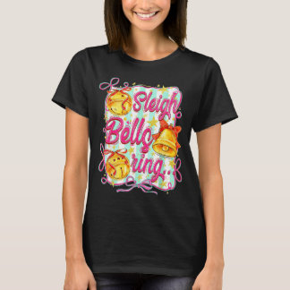 T-shirt Clochettes De Traîneau Sonnent Le Noël Design Pour