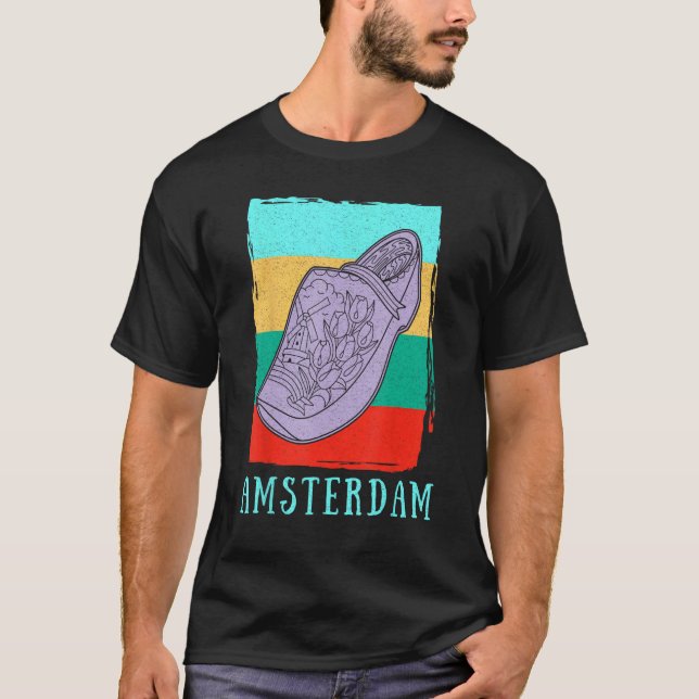 T-shirt Clochettes hollandaises Klomp chaussures Pays-Bas  (Devant)