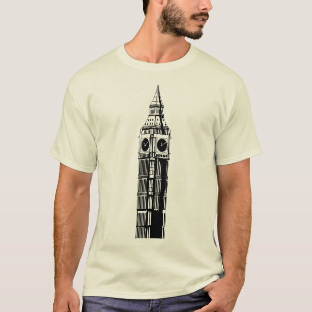 T-shirt Clock tower in Londres, England (Devant)