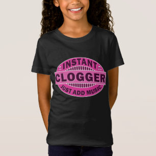 T-Shirt Clogger instantané ajoutent juste le rose de