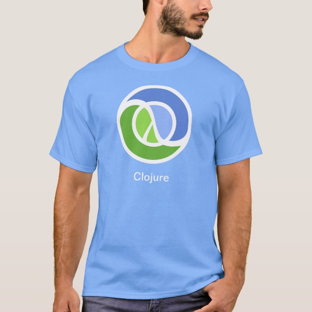 T-shirt Clojure T, grand logo (Devant)