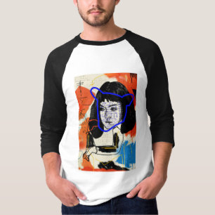 T-shirt Clone abstrait orphelin du noir   Mk - projet Léd