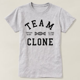T-shirt Clone noir orphelin d'équipe