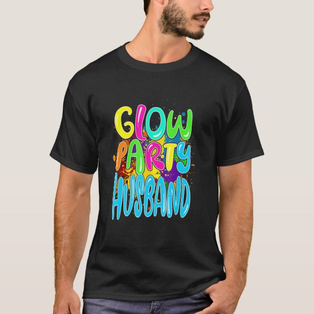 T-shirt Clothing Glow Party Husband (Devant)