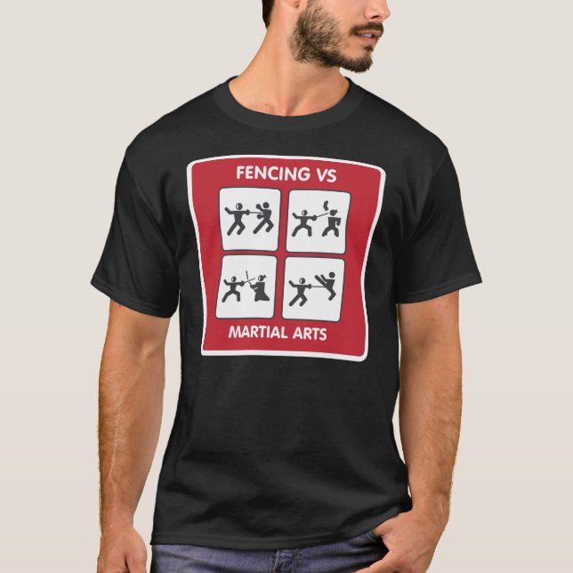 T-shirt Clôture contre des arts martiaux (Devant)
