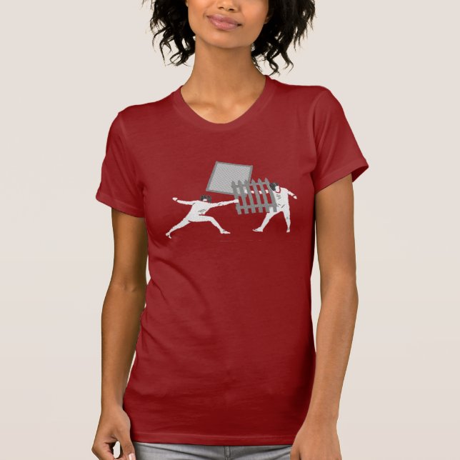 T-shirt clôture de la chemise des femmes (Devant)