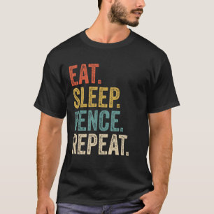 T-shirt Clôture de sommeil de l'alimentation Clôture de ré