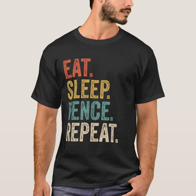 T-shirt Clôture de sommeil de l'alimentation Clôture de ré (Devant)