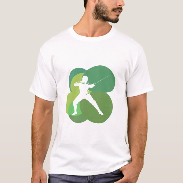 T-shirt Clôture Epee Fencer (Devant)