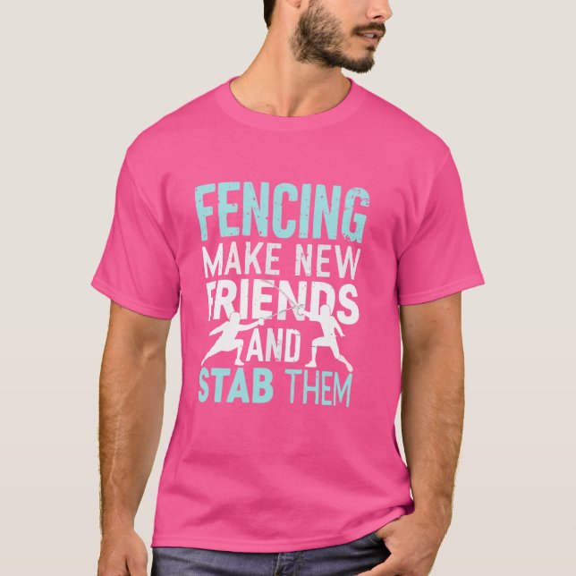 T-shirt Clôture épée lutte contre l'escrime épée Epee Foil (Devant)