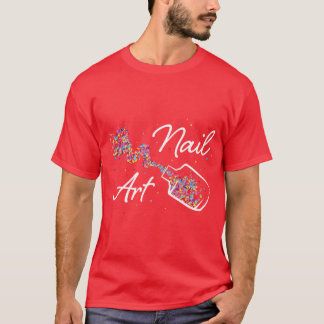 T-shirt Clou Art Nail Polonais Design ongles