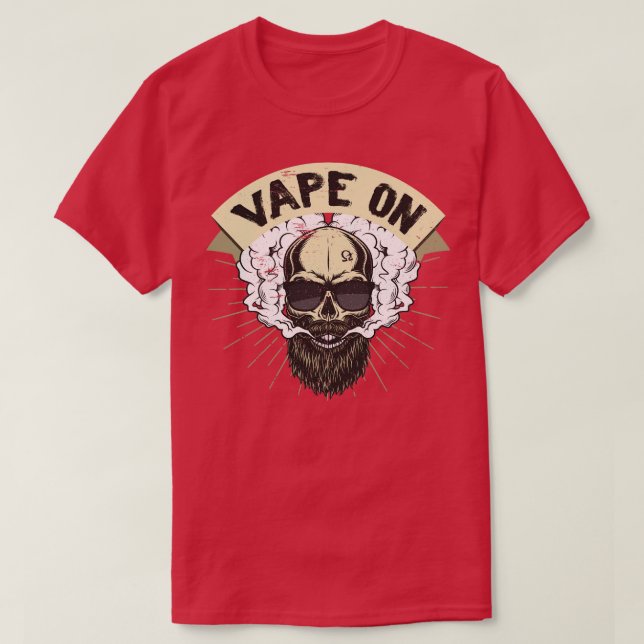 T-shirt Cloud Chaser Vaping Hull Vape Sur Le Crâne (Design devant)