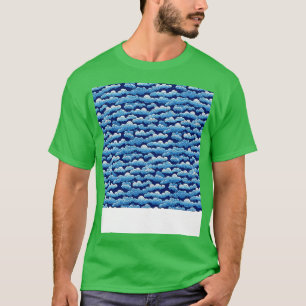T-shirt Cloud Motif sans couture Sky Cloudscape Jour flott