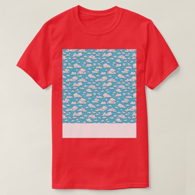 T-shirt Cloud Motif sans couture Sky Cloudscape Jour flott (Design devant)
