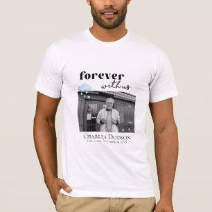 T-shirt Cloud Raindrops Heart Funeral Photo Memorial