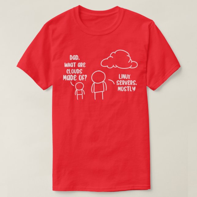 T-shirt Cloud Storage Data Server Information Technology C (Design devant)