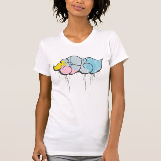 T-Shirt "Cloudy Names" incliné 2