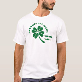 T-shirt Clover - Parce que je suis Irlandais