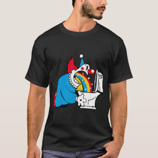 T-shirt Clown arc-en-ciel