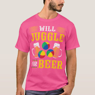 T-shirt Clown Cirque Jongleur de Bière
