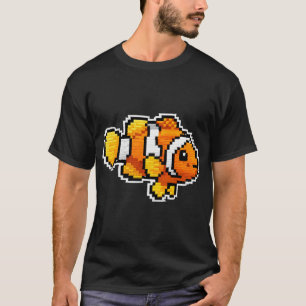 T-shirt Clown classique - Style de broderie à nageoire jau