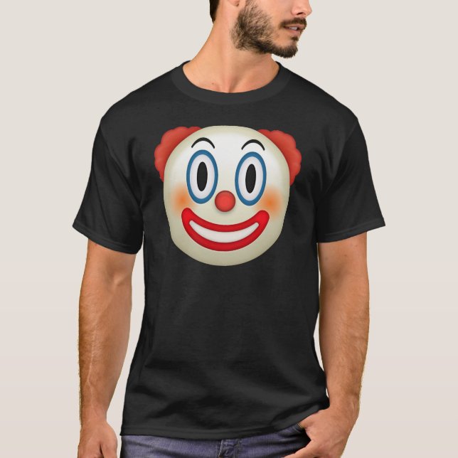 T-shirt Clown fou Emoji (Devant)