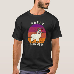T-shirt Clown Llama drôle et effrayant pour Halloween Pun