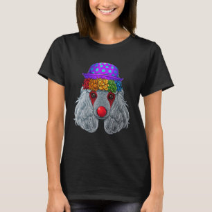 T-shirt Clown Poodle Cirque Costume de Carnaval Chien Thèm
