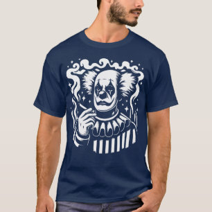 T-shirt clown triste fumer une cigarette 1
