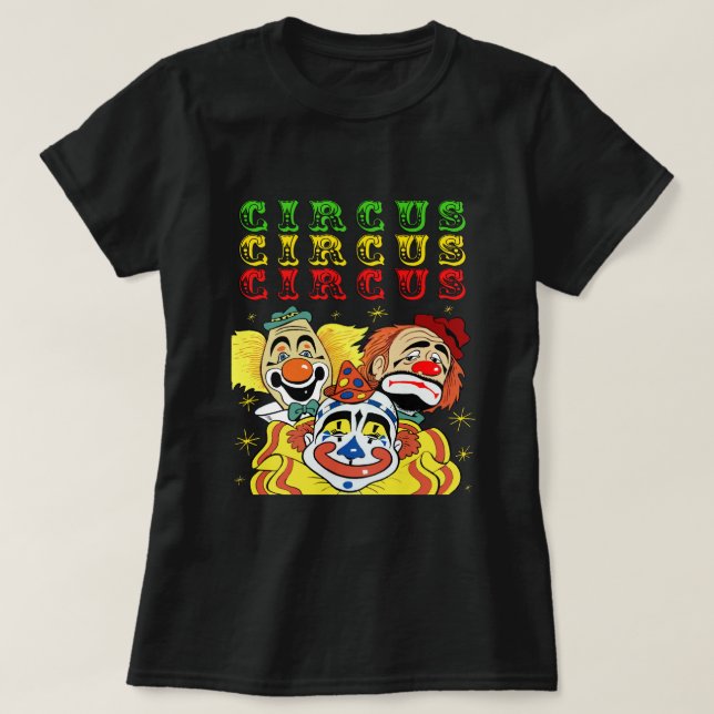 T-shirt Clowns de cirque (Design devant)