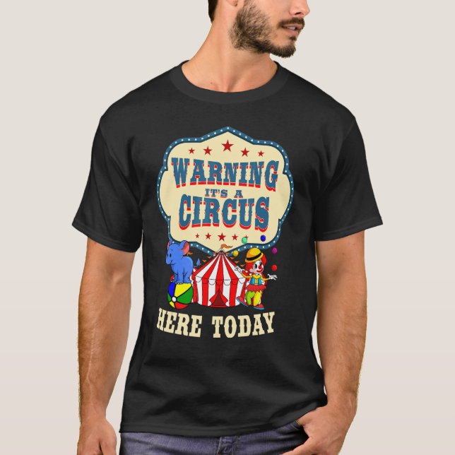 T-shirt Clowns du cirque Tente de carnaval (Devant)