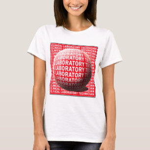 T-SHIRT CLT SPHÈRE SANG DROP CLINIQUE LABORATOIRE TECHNIQU