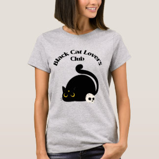 T-shirt Club Amoureux de les chats noirs