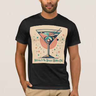 T-shirt Club Atomic Martini Rétro Futuriste Espace Âge