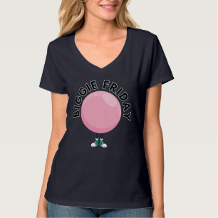 T-shirt Club Big Bubble "Biggie Vendredi" Bulle Rose Drôle