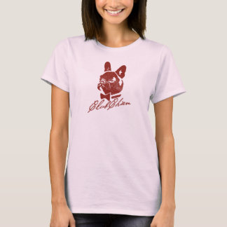 T-shirt CLUB CHIEN Logo Vintage Rouge