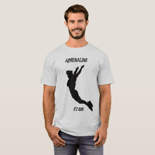 T-shirt Club d'adrénaline de preneur de risque pilotant le