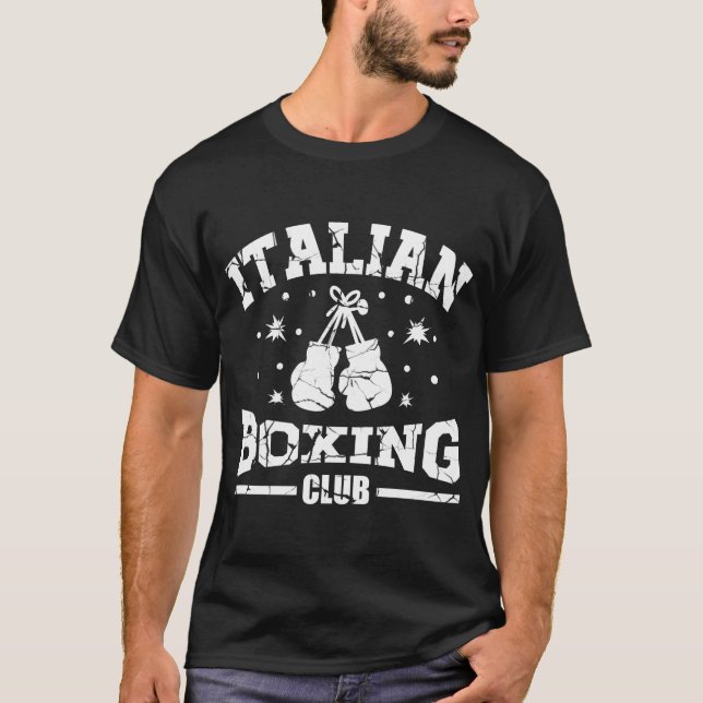 T-SHIRT CLUB DE BOXE ITALIEN (Devant)
